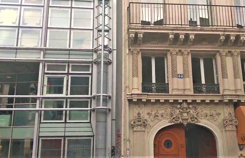dve fasade jedna u baroknom stilu, druga u svaremenoj metalnoj konstrukciji